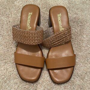 Toscanella Italy Leather Heels 7.5
